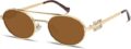 Retro Oval 90s Metal Sunglasses for Women