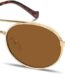 Retro Oval 90s Metal Sunglasses for Women